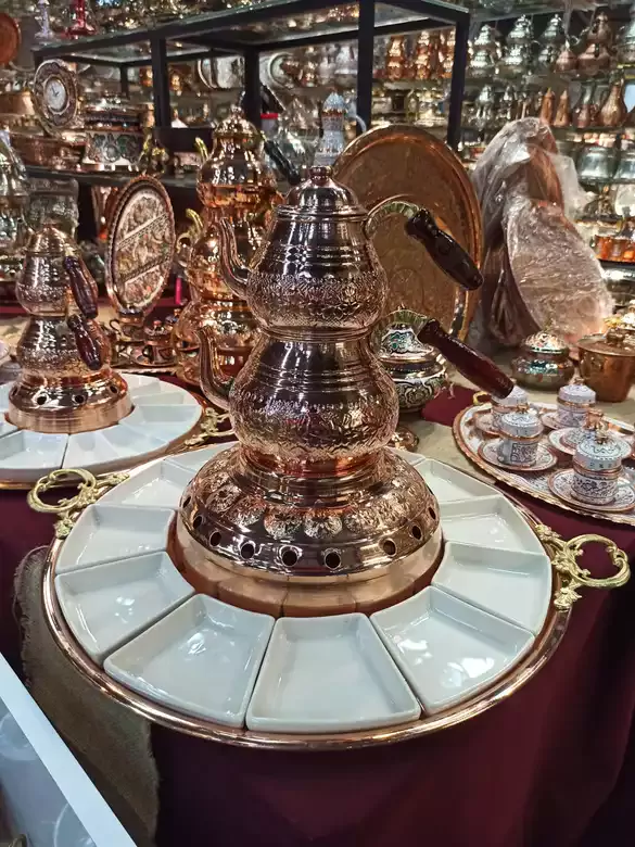 Bakır Padişah Kahvaltı Seti Büyük Boy