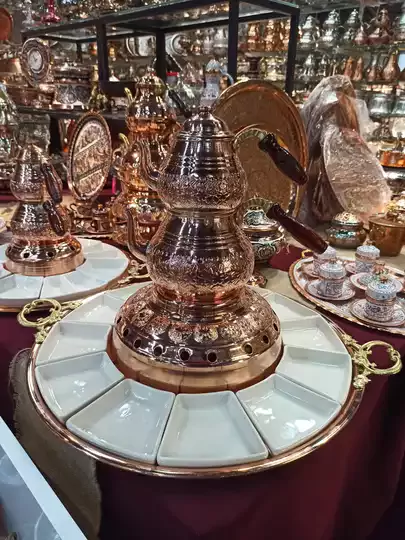 Bakır Padişah Kahvaltı Seti Büyük Boy