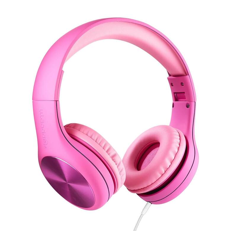 Isolated Bass Headphones Pink