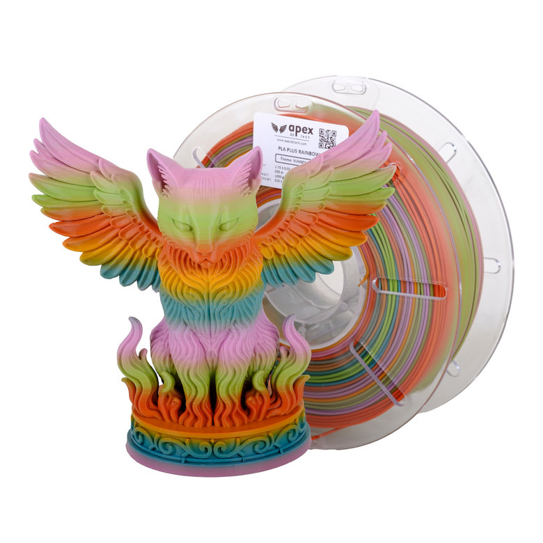 Gökkuşağı PLA+ Filament - Günbatımı Vahası, 1kg, 1.75mm