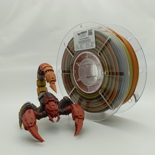 Gökkuşağı PLA+ Filament - Volkanik Patlama, 1kg, 1.75mm Copy