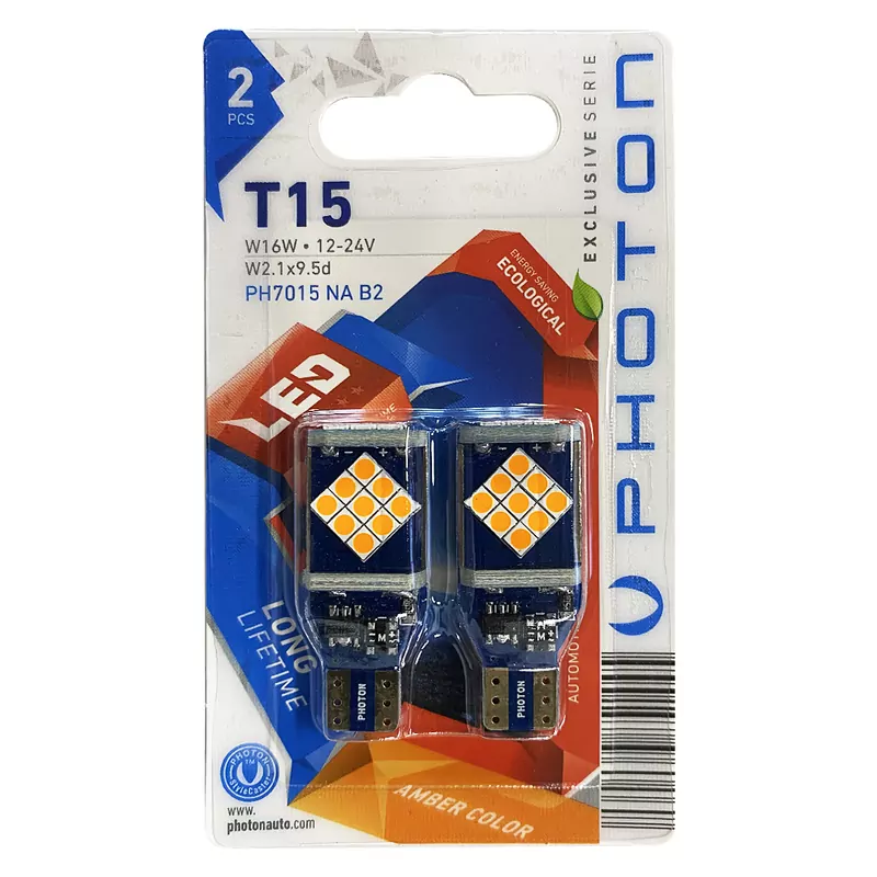 T15 WY16W 12-24V AMBER EXCLUSIVE SERIE (2'Lİ BLISTER)