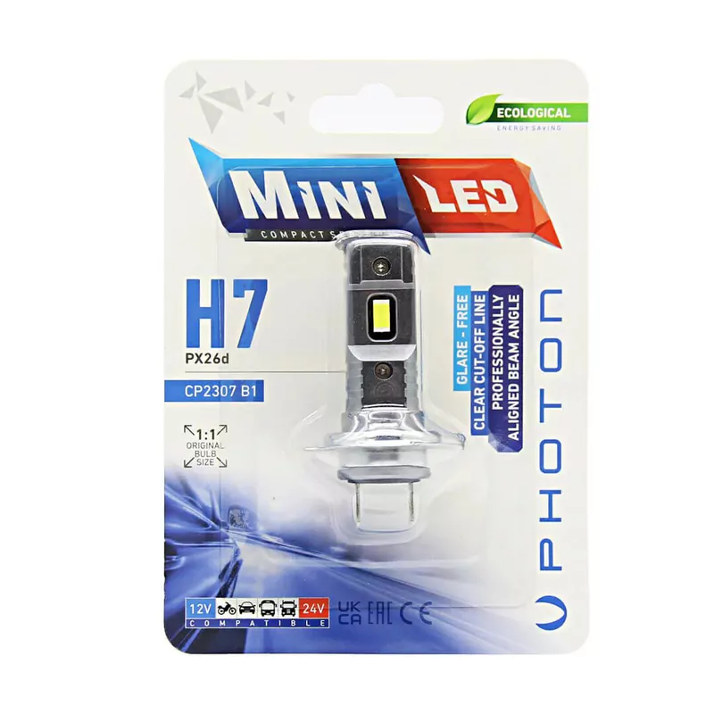 MINI H7 12-24V COMPACT LED (TEKLİ BLISTER)