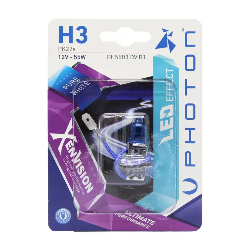 H3 12V 55W XEN VISION (TEKLİ BLISTER)