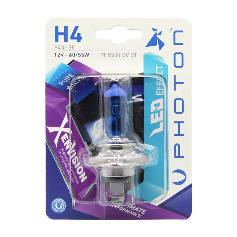 H4 12V 60/55W XEN VISION (TEKLİ BLISTER)