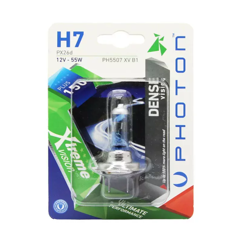 H7 12V 55W XTREME VISION +%150 FAZLA IŞIK (TEKLİ BLISTER)