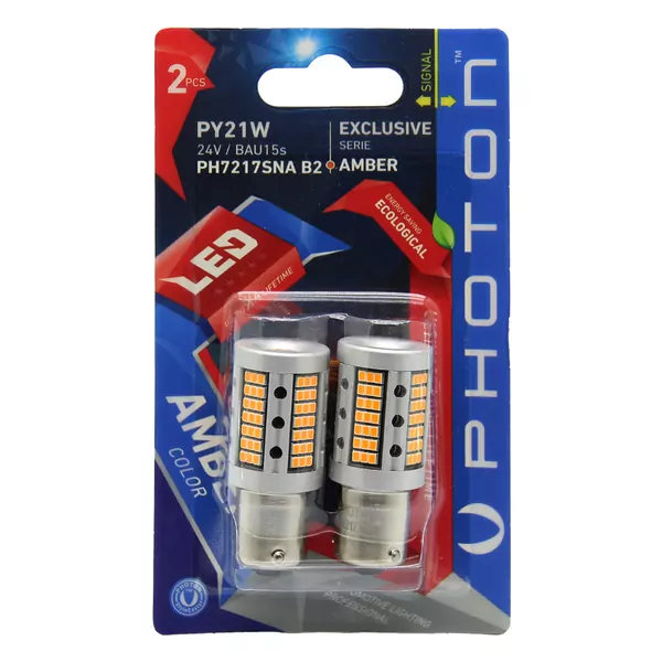 P21W 93 AMBER 24V SİNYAL LED (2'Lİ BLISTER)