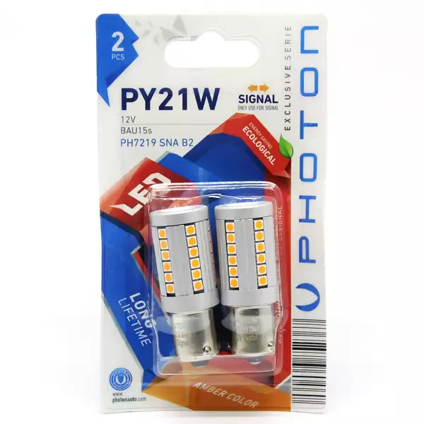 P21W 93 AMBER SİNYAL LED (2'Lİ BLISTER)