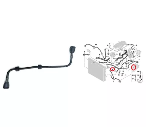 BMW 5 Serisi G30 520i Yedek Su Depo Hortumu İthal