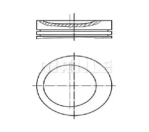 Bmw 5 Serisi E34 518i M40 B18 84,00mm Piston Takımı Mahle