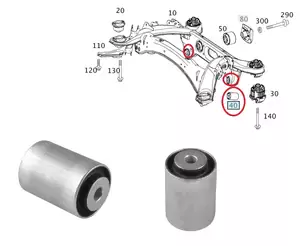 Mercedes C Serisi W204 Arka Travers Arka Burcu Meyle Marka