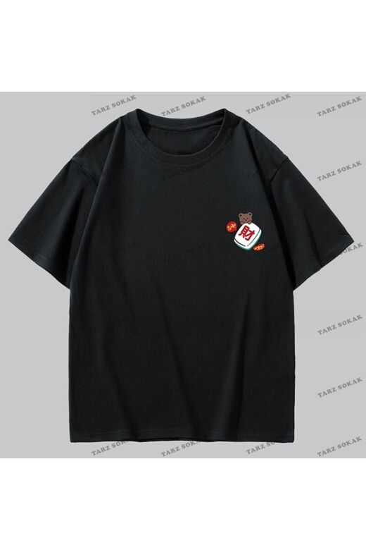 Y2K Unisex Harajuka Anime Retro Kawai Kuromi T-shirt Kod-Mavi-Etiket:  8373