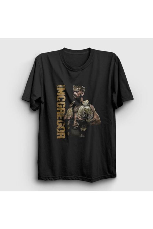 Kod Presss Unisex Siyah King Ufc Conor Mcgregor T-shirt 311720