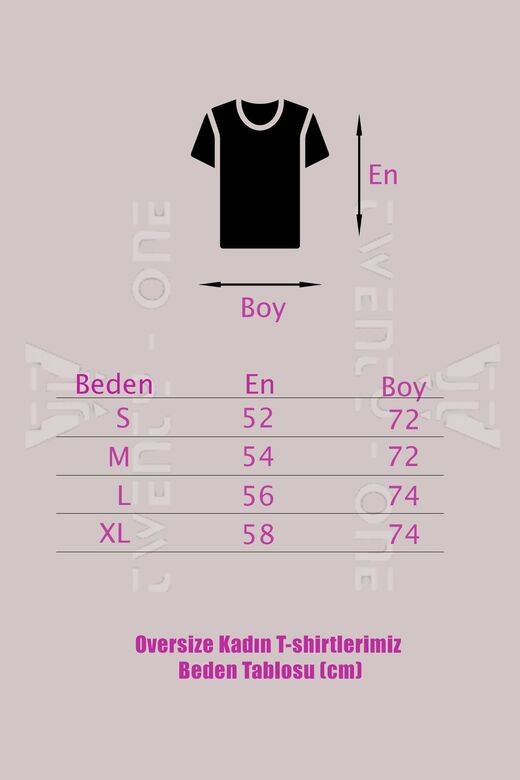 Kadın Gri Sırt Baskılı Dinazor Oversize T-shirt