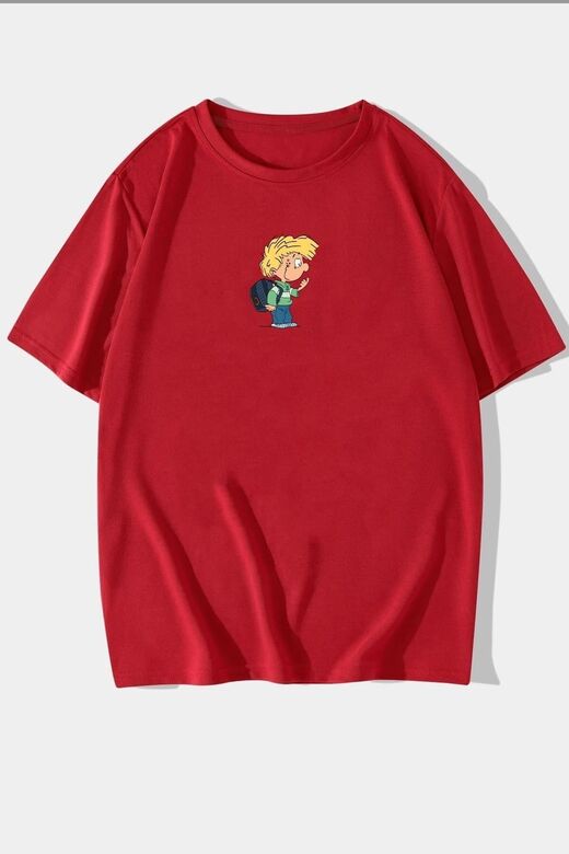 Unisex Cedric Üzümlü Kekim Baskılı T-shirt