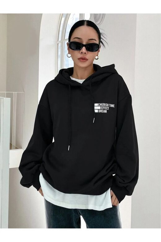 sweatshirt baskılı unisex oversıze