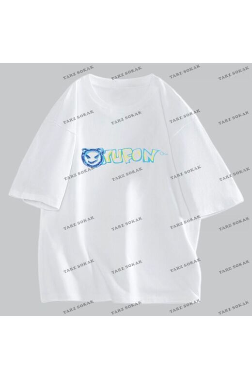 Y2K Unisex Harajuka Anime Retro Kawai Kuromi T-shirt Kod-Mavi-Etiket:  8379