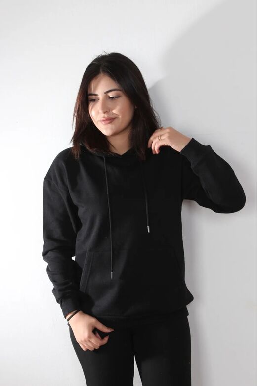 Baskılı Oversize Kapşonlu Sweatshirt unisex