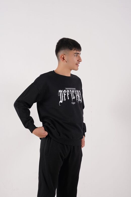 sweatshirt bisiklet yaka oversıze unisex