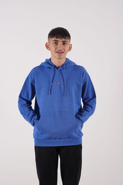 sweatshirt kapşonlu unisex baskılı kışlık