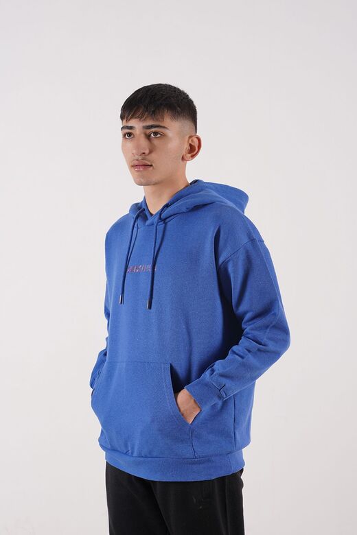 sweatshirt kapşonlu unisex baskılı kışlık