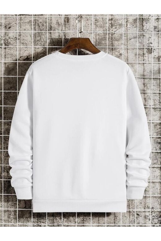 sweatshirt bisiklet yaka oversıze unisex