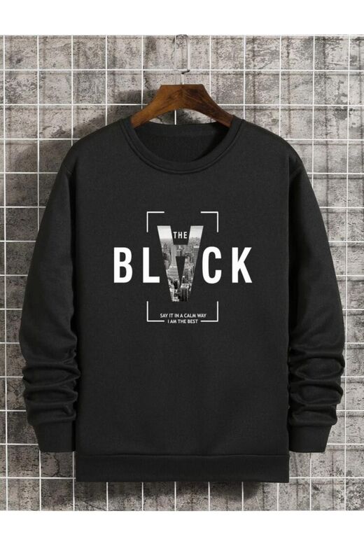 sweatshirt bisiklet yaka oversıze unisex