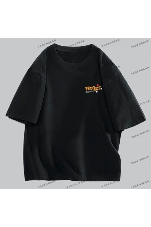 Y2K Unisex Harajuka Anime Retro Kawai Kuromi T-shirt Kod-Mavi-Etiket:  8357