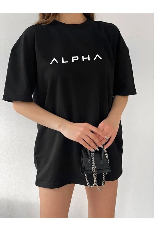 Unisex Alpha Rahat Kesim Oversize T-shirt