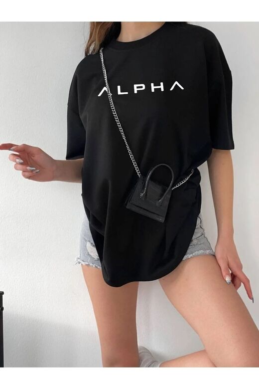 Unisex Alpha Rahat Kesim Oversize T-shirt