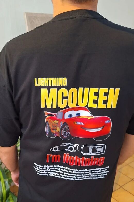 I'M SALLY & MCQUEEN Car Detail Unisex T-Shirt (TEK ADET FİYATIDIR.)