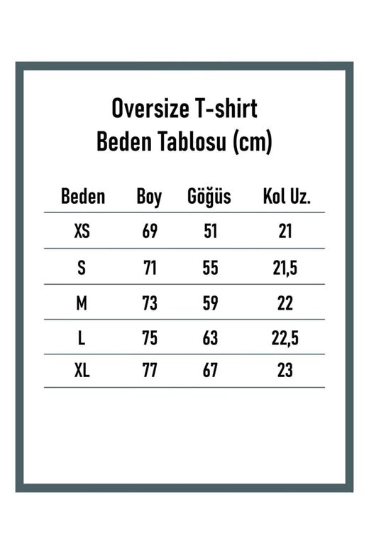 Houston Kadın Oversize Mavi T-shirt