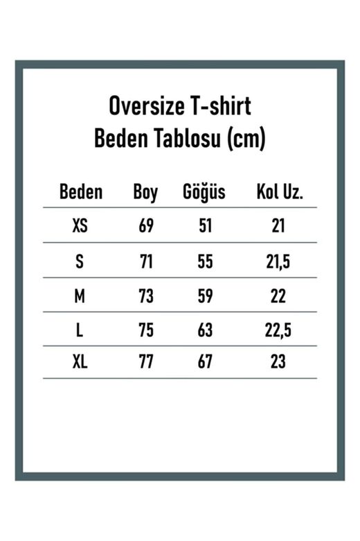 Houston Kadın Oversize Mavi T-shirt