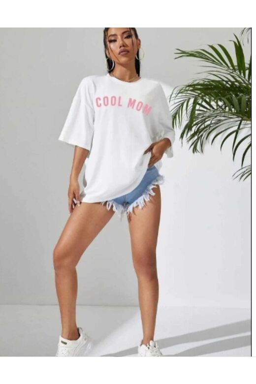 Coolmom Baskılı Oversize T-shirt