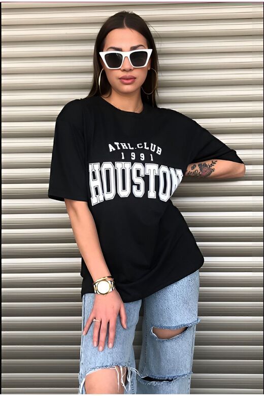 Houston Kadın Oversize T-shirt