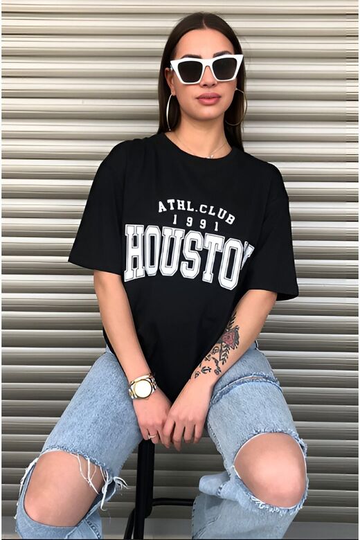 Houston Kadın Oversize T-shirt