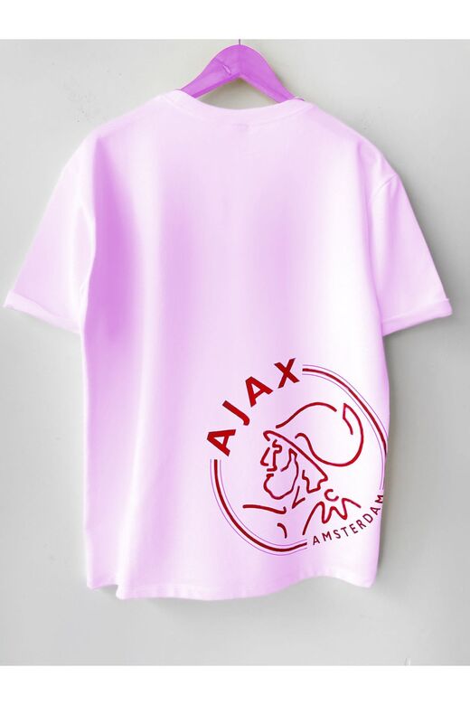 Erkek Baskılı Pamuklu Bisiklet Yaka Kısa Kollu Oversize T-shirt