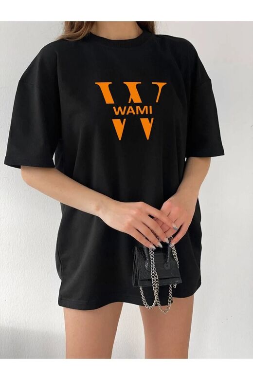 Unisex Wami Logolu Oversize Boyfriend T-Shirt