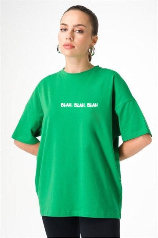 Bol Kalıp Tavşan Baskılı Oversize Tshirt