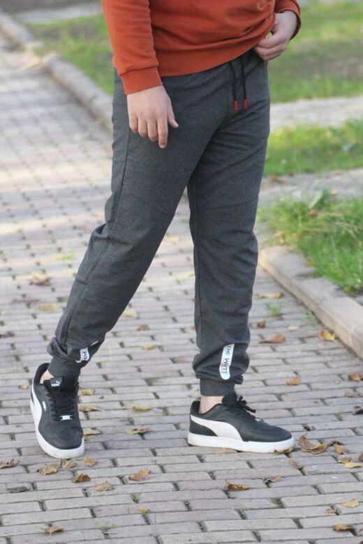 Erkek Siyah Jogger Paça Fit Kesim Eşofman Alt