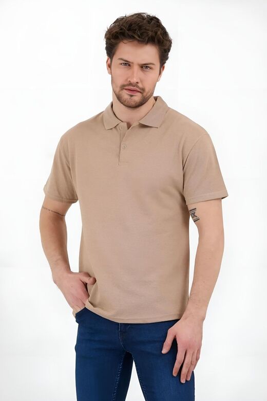 Unisex 2li Lakost Poloyaka Slimfit Tshirt