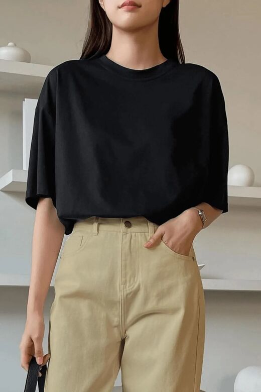 Unisex Brooklyn Rahat Kesim Oversize T-shirt