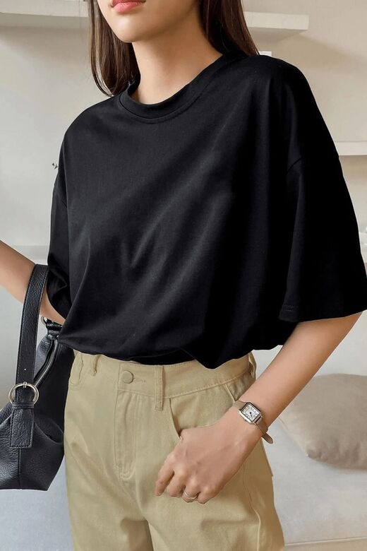 Unisex Brooklyn Rahat Kesim Oversize T-shirt