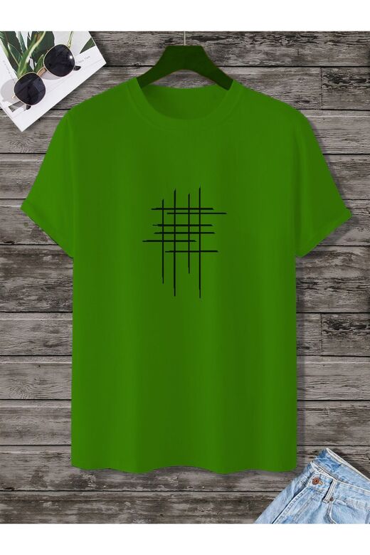 Unisex Hashtag Beyaz Oversize Bisiklet Yaka Baskılı T-shirt