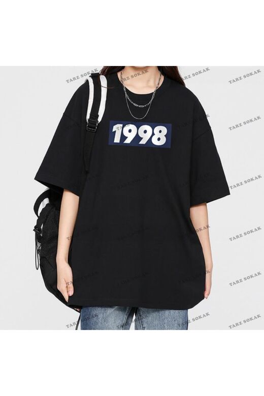 Y2K Unisex Harajuka Anime Retro Kawai Kuromi T-shirt Kod-Mavi-Etiket:  8368