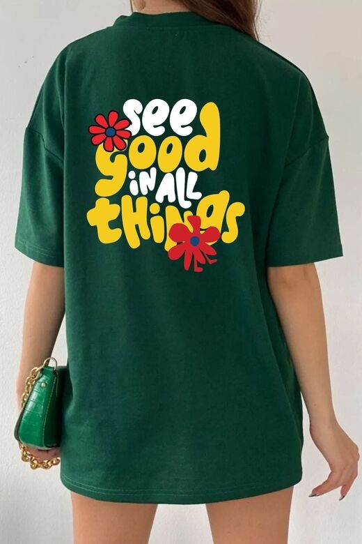Unisex Good Things Tasarım T-shirt