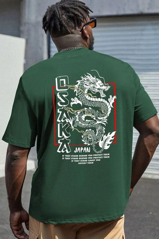 Unisex Osaka Baskılı T-shirt