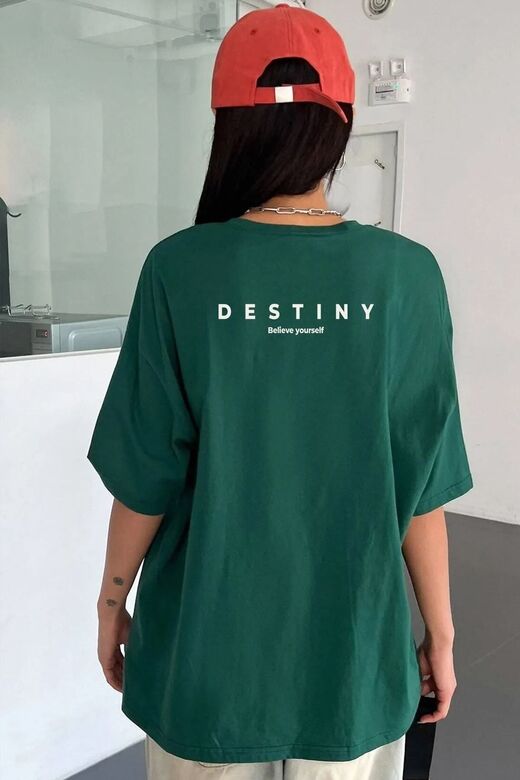 Unisex Destiny Baskılı T-shirt
