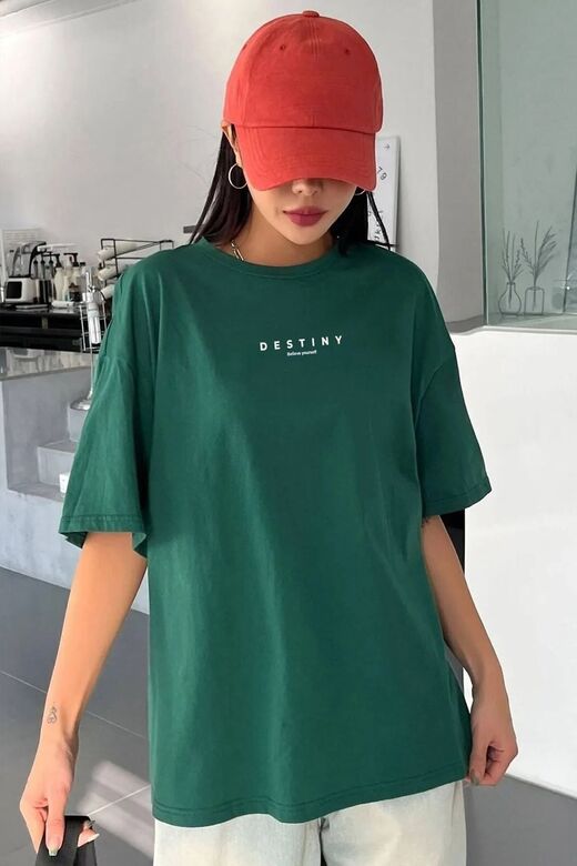 Unisex Destiny Baskılı T-shirt