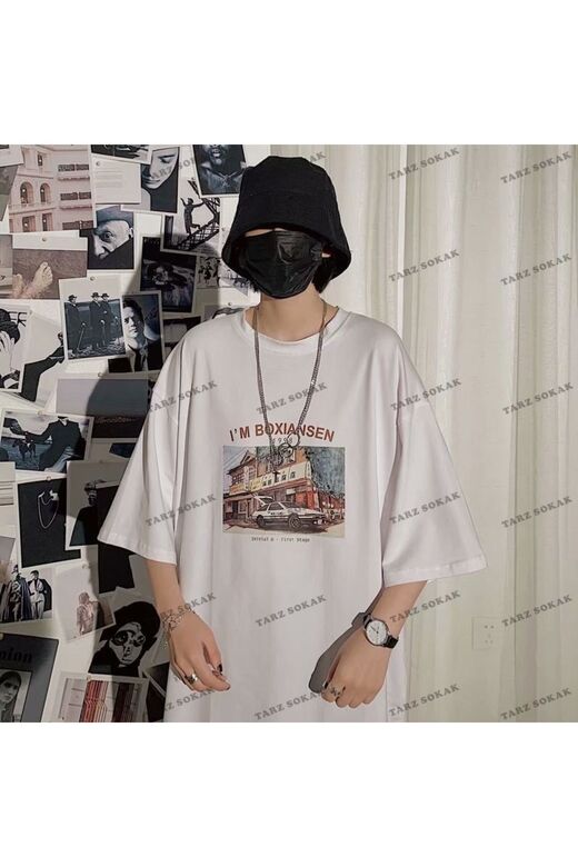 Y2K Unisex Harajuka Anime Retro Kawai Kuromi T-shirt Kod-Mavi-Etiket:  8381